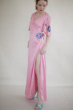 Load image into Gallery viewer, 1970's Pink Gucci Inspired Wrap Dress