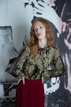 Load image into Gallery viewer, Frank Usher Embroidered Tulle blouse