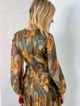 Load image into Gallery viewer, 1970s Pierre Cardin inspired silk chiffon dress