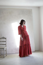 Load image into Gallery viewer, Ossie Clark 1970's Persimmon Maxi Dress