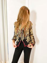 Load image into Gallery viewer, Frank Usher Embroidered Tulle blouse