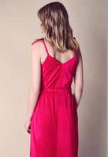 Load image into Gallery viewer, Jerell of Texas Magenta Chenille 1970's Dress
