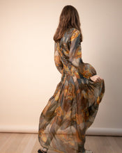 Load image into Gallery viewer, 1970s Pierre Cardin inspired silk chiffon dress