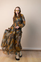 Load image into Gallery viewer, 1970s Pierre Cardin inspired silk chiffon dress