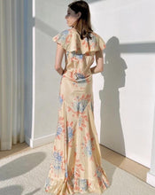 Load image into Gallery viewer, Peachy Cream Satin Taffeta Dress
