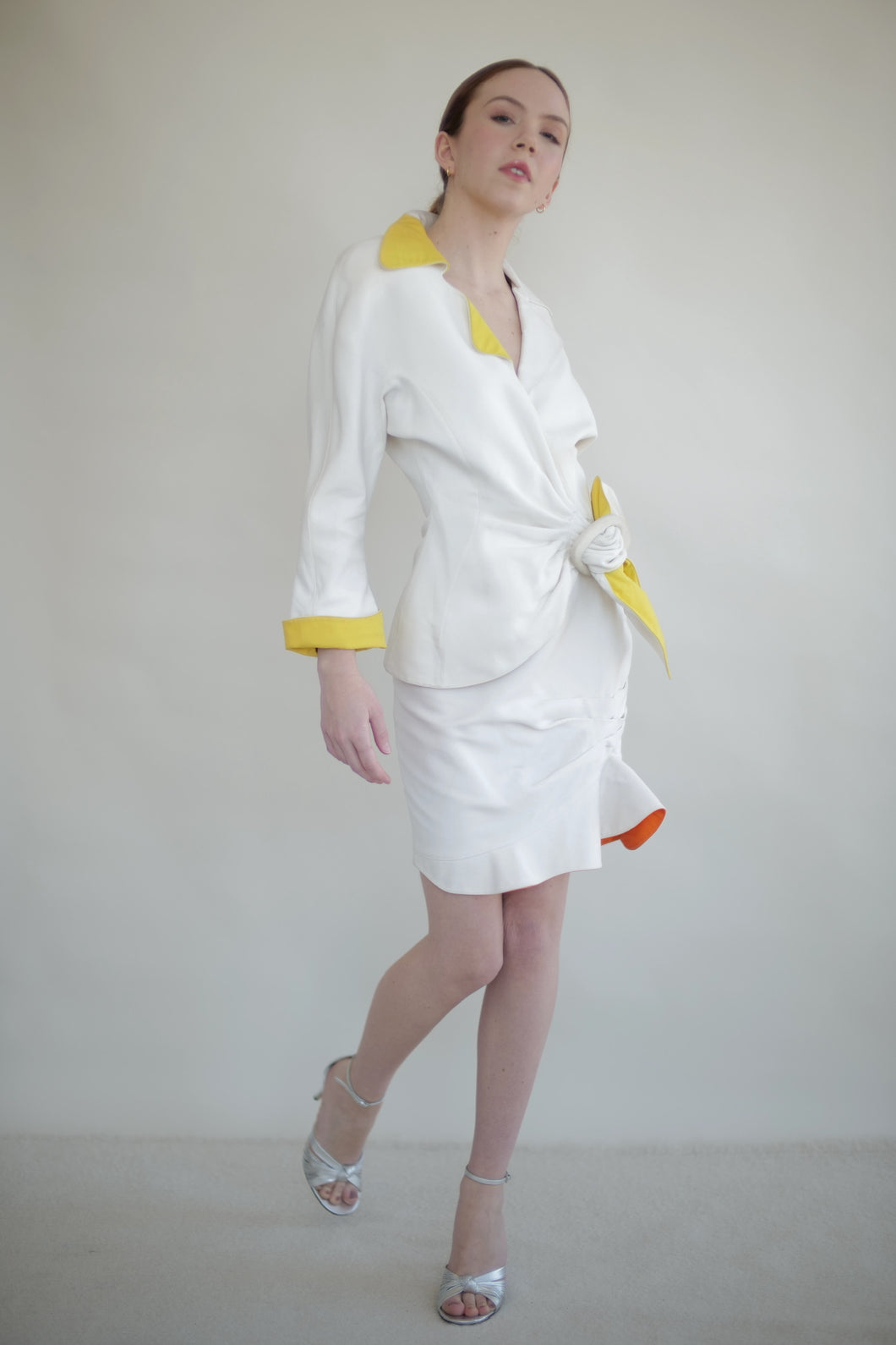Thierry Mugler Summer Skirt & Blazer Set