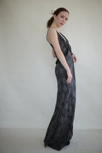 Load image into Gallery viewer, Ghost Gown with Silver Floral Stitching
