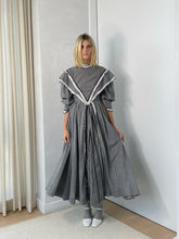 Load image into Gallery viewer, Gingham Dress with White Ruffles
