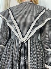 Load image into Gallery viewer, Gingham Dress with White Ruffles
