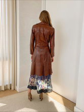 Load image into Gallery viewer, 1970&#39;s Classic Leather Trench Coat

