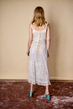 Load image into Gallery viewer, Lovely Edwardian lace cotton gown with floral embroidery
