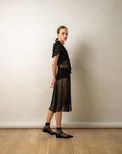 Load image into Gallery viewer, Black Chiffon Play Dress
