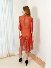Load image into Gallery viewer, Zandra Rhodes Chiffon Beaded Dress

