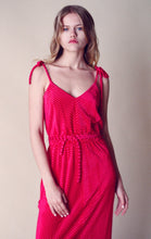 Load image into Gallery viewer, Jerell of Texas Magenta Chenille 1970&#39;s Dress
